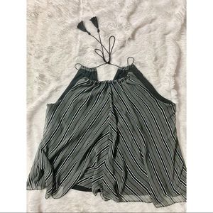 Lane Bryant Tie Accent Tank Top